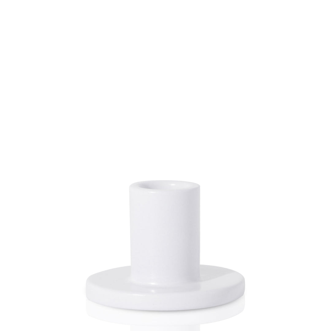 White Celine Ceramic Candle Holder Pack of 1