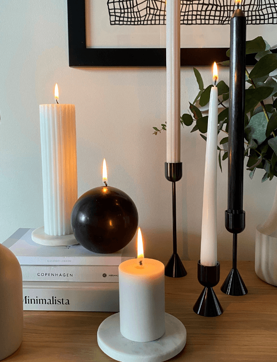 Black Greta Candle Holder Pack of 1