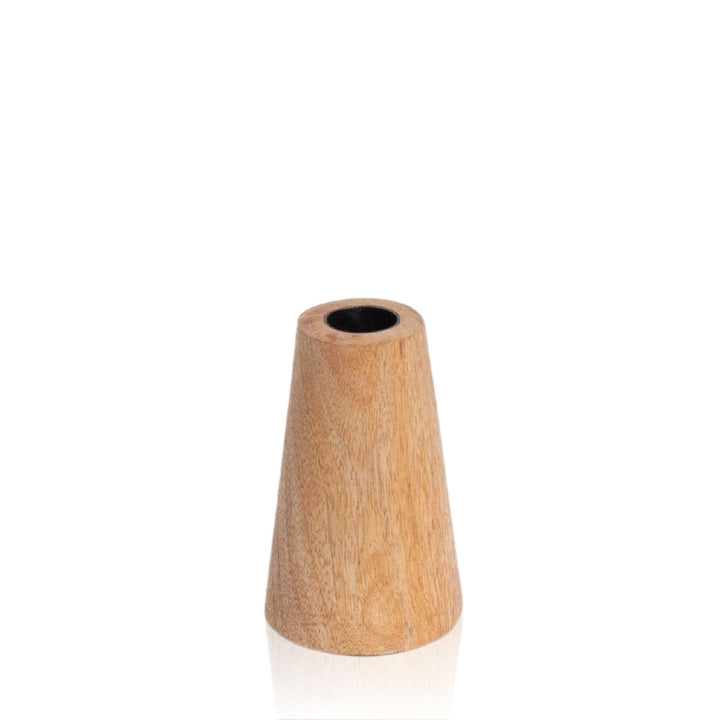 Natural Wood Ember Wooden Candle Holder - Small Pack of 1