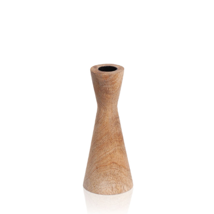 Natural Wood Ember Wooden Candle Holder - Medium Pack of 1