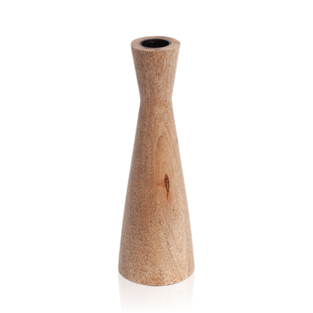 Natural Wood Ember Wooden Candle Holder - Large Pack of 1